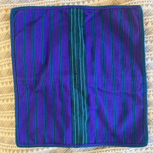 Boho pillow cover blue 18 x 18”